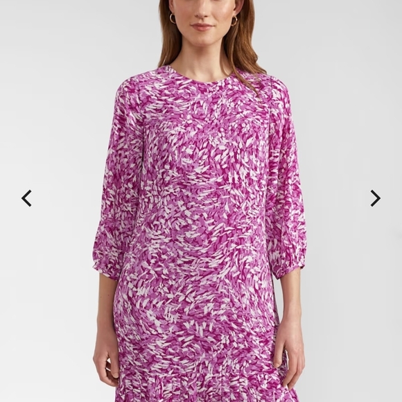 Hobbs Liana Printed Shift Dress 4 - Picture 1 of 12